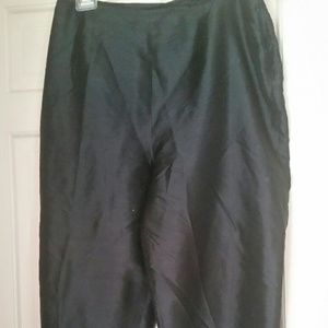 Notations Black Pants Embroidered hem size XL